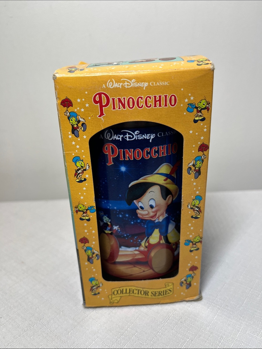 Disney Pinocchio Collector Plastic Tumbler
Burger King collectible 
Original box